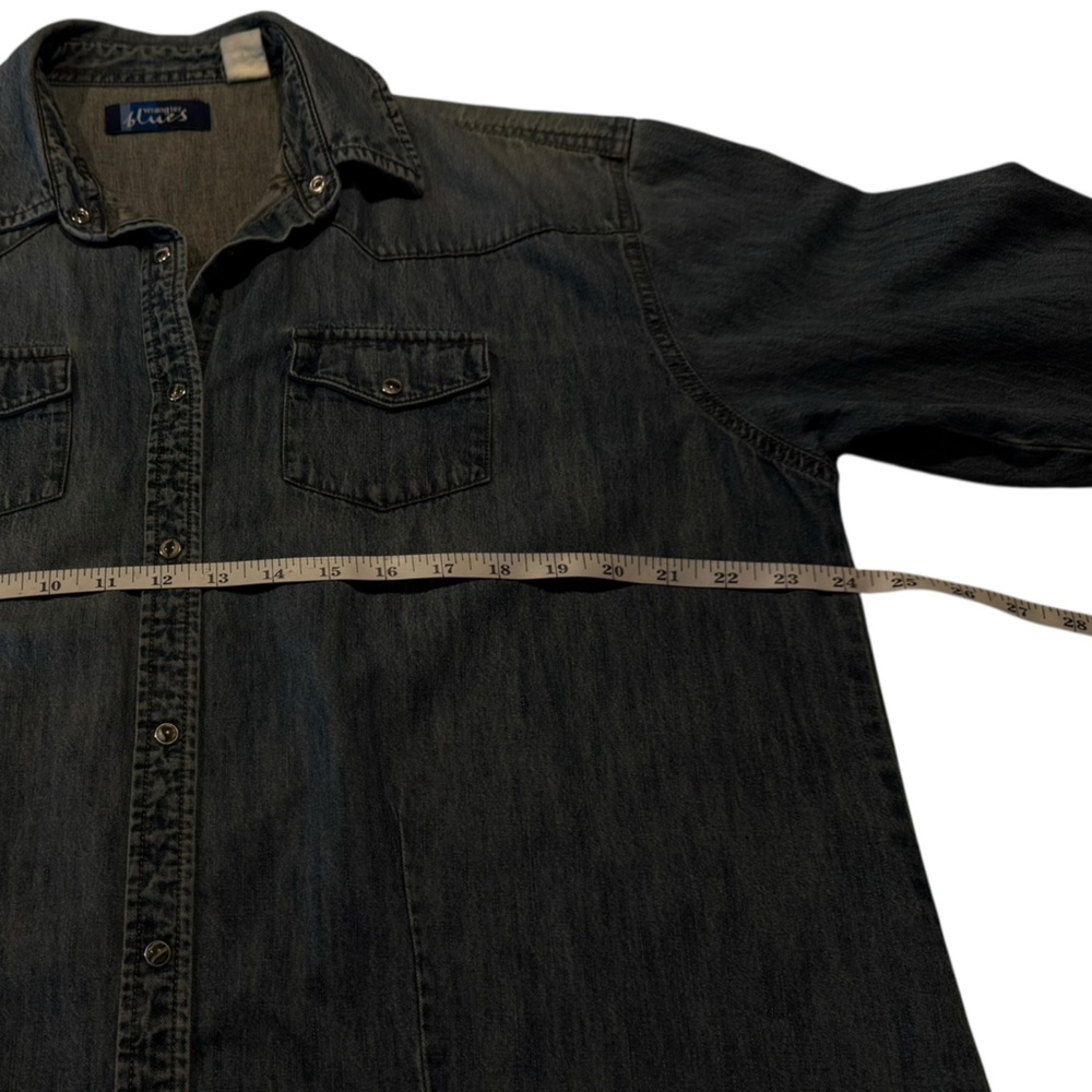 Vintage Wrangler Blues Denim Shirt/Jacket in a Faded Blue - Picture 8 of 12
